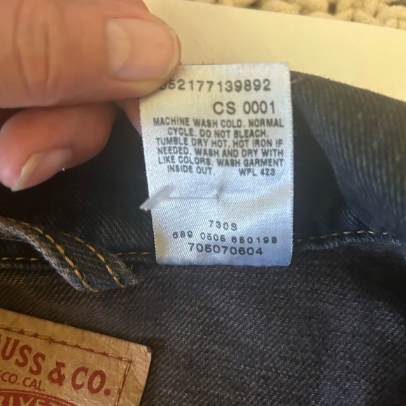 Vintage New Old Stock Levi's Men's Trucker Jacket Rust 705070604 Men’s Medium - Picture 10 of 13